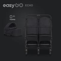 vezimeliai dvynukams - Sportinis vežimėlis Euro-Cart Echo, Juodas (Black) - 14 nuotrauka