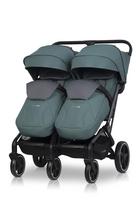 vezimeliai dvynukams - Sportinis vežimėlis Easy Go Echo, Sage žalias (Sage Green) - 9 nuotrauka
