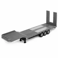 scania modeliukai - Huina žemagrindė priekaba Scania 770S, pilka, 1:18 - 3 nuotrauka