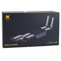 scania modeliukai - Huina žemagrindė priekaba Scania 770S, pilka, 1:18 - 5 nuotrauka