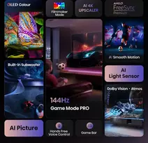 televizorius 4k 144hz - Hisense 100E7Q PRO - 7 nuotrauka