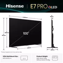 televizorius 4k 144hz - Hisense 100E7Q PRO - 9 nuotrauka