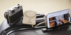 power bank wireless - Verbatim Charge'n'Go 2C, 5000mAh, belaidis, auksinis - 5 nuotrauka