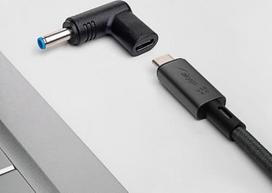 5a 100w usb c laidas - Akyga plug for universal power supply AK-ND-C09 USB-C | 4.5 x 3.0 mm + pin HP 20V - 3 nuotrauka