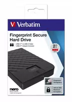 usb fingerprint - Verbatim Fingerprint Secure 2TB USB 3.1 Gen 1 USB-C 2,5 - 7 nuotrauka