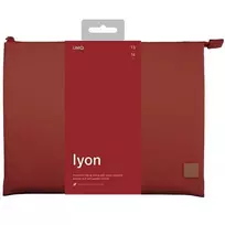 nesiojamo kompiuterio 14 deklas - UNIQ Lyon Laptop Sleeve 14" Brick Red - 3 nuotrauka