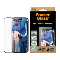 iphone 7 plus apsauginis stiklas - PanzerGlass Screen Protector Aluminum Frame iPhone 16 Plus / 15 Plus 6.7" Ultra-Wide Fit 2851 - 2 nuotrauka