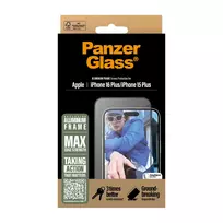 iphone 7 plus apsauginis stiklas - PanzerGlass Screen Protector Aluminum Frame iPhone 16 Plus / 15 Plus 6.7" Ultra-Wide Fit 2851 - 3 nuotrauka