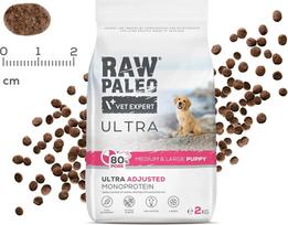 vetexpert raw paleo puppy large - RAW PALEO Ultra Pork Medium  Large Puppy - sausas šunų maistas - 10kg - 3 nuotrauka
