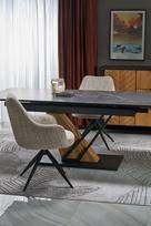 senukai valgomojo kedes - Fotelis Halmar Max 2 Walnut, 90x52x95 cm - 5 nuotrauka