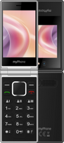 telefonas 4g lte - myPhone Tango 2 LTE 48MB/128MB Black (Juodas) - 1 nuotrauka