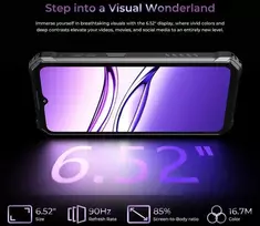 6 coliu telefonas - Oukitel G7 8/256GB Purple (Violetinis) - 1 nuotrauka