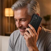 redmi note - TFO Smart Luxe odinis dėklas skirtas Xiaomi Redmi Note 15 5G Juodas (Black) - 4 nuotrauka