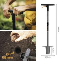 fiskars greblys - Sodinimo įrankis Fiskars 1057078, nerūdijantis plienas, juoda/pilka - 6 nuotrauka