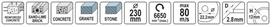 deimantinis diskas 230 mm - Yato YT-59902; 230 x 12 x 22,23 mm - 2 nuotrauka