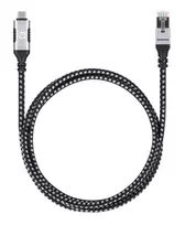 laidas usb c 2m - Manhattan 394826 USB-C į Gigabit Ethernet tinklo kabelis 2m Juodas (Black) - 2 nuotrauka