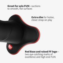dildo 18 - Fun Factory The Boss Stub Black realistiškas dildo - 4 nuotrauka