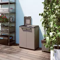 Atliekų rūšiavimo sistema Keter Split Basic, 2 x 110 l, pilka