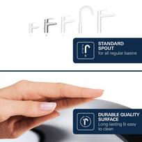 grohe start edge - Praustuvo maišytuvas Grohe Start Edge S, chromas (Chrome) - 8 nuotrauka