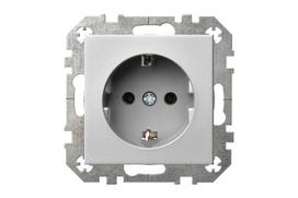 Kištukinis lizdas Liregus Epsilon IKL16-404-01 E/MT, su įžeminimu, metalo sp.