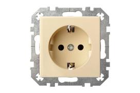 sp 404 - Kištukinis lizdas Liregus Epsilon IKL16-404-01 E/S, su įžeminimu, smėlio sp. - 1 nuotrauka