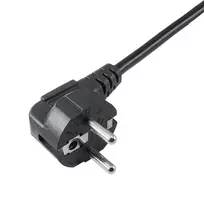 maitinimo laidas c13 - Akyga Power Cable Schuko / IEC C13 1.8m Black - 3 nuotrauka