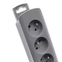 ilgintuvas rite - Qoltec 50275 Maitinimo juosta 5 lizdai 1,8 m Pilkas (Grey) - 3 nuotrauka