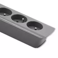 ilgintuvas rite - Qoltec 50275 Maitinimo juosta 5 lizdai 1,8 m Pilkas (Grey) - 4 nuotrauka