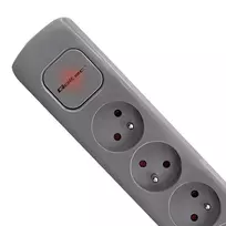 ilgintuvas rite - Qoltec 50275 Maitinimo juosta 5 lizdai 1,8 m Pilkas (Grey) - 7 nuotrauka
