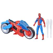 spider man figures - Rinkinys Hasbro Spiderman Web Blast Cycle F6899, 10 cm, mėlyna/raudona - 3 nuotrauka