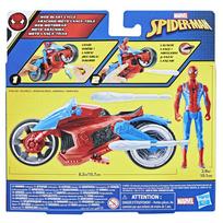 spider man figures - Rinkinys Hasbro Spiderman Web Blast Cycle F6899, 10 cm, mėlyna/raudona - 4 nuotrauka