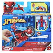 spider man figures - Rinkinys Hasbro Spiderman Web Blast Cycle F6899, 10 cm, mėlyna/raudona - 5 nuotrauka