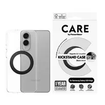 telefonai samsung edge - PanzerGlass "Feature Black Kickstand and QI Case Galaxy S25 Edge" Clear - 4 nuotrauka