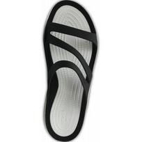 crocs juodi - Crocs™ Women's Swiftwater Sandal Black/White 35 - 7 nuotrauka