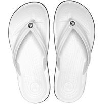 slepetes juodos - Crocs™ Crocband™ Flip White 42,5 - 5 nuotrauka