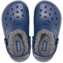 slepetes - Crocs Lined Clog Jr Tamsiai mėlyna (Dark Blue) 22-23 - 4 nuotrauka
