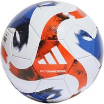 adidas kamuolys - Futbolo kamuolys Adidas Tiro Competition, Balta/Mėlyna/Raudona (White/Blue/Red) - 4 nuotrauka