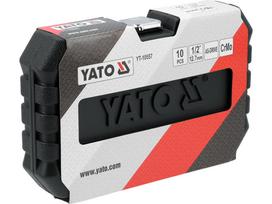 1 2 raktas - Yato YT-10557, smūginių ilgų galvučių rinkinys 1/2", 10-27 mm, 10 vnt. - 3 nuotrauka