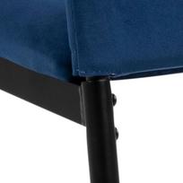 senukai valgomojo kedes - Valgomojo kėdė Weyer Dublin 49, juoda/tamsiai mėlyna (Black/Dark Blue) - 3 nuotrauka