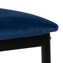 senukai valgomojo kedes - Valgomojo kėdė Weyer Dublin 49, juoda/tamsiai mėlyna (Black/Dark Blue) - 5 nuotrauka