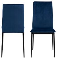 senukai valgomojo kedes - Valgomojo kėdė Weyer Dublin 49, juoda/tamsiai mėlyna (Black/Dark Blue) - 9 nuotrauka