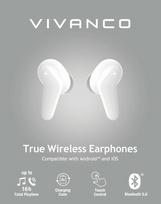 bt ausines - Vivanco Fresh Pair BT White (Baltos) - 2 nuotrauka