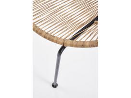 lauko baras - Halmar Bari Garden Chair Brown/Black - 7 nuotrauka