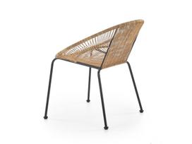 lauko baras - Halmar Bari Garden Chair Brown/Black - 9 nuotrauka