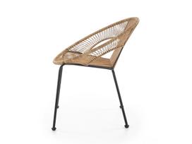 lauko baras - Halmar Bari Garden Chair Brown/Black - 10 nuotrauka