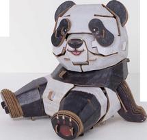 MakeBug 3D popierinė dėlionė Panda MB-D-0041
