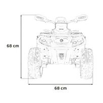 elektromobilis can am - Elektrinis keturratis Can-Am Outlander ATV, rožinis (Pink) - 24 nuotrauka