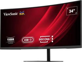 34 ultrawide - ViewSonic VG3419C-2 34", VA, UWQHD, lenktas - 6 nuotrauka