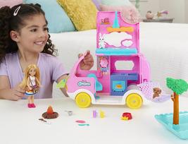 barbes automobilis - Mattel Barbie Chelsea Kemperis 2-in-1 su gyvūnų priedais HNH90, 12 cm - 2 nuotrauka