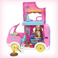 barbes automobilis - Mattel Barbie Chelsea Kemperis 2-in-1 su gyvūnų priedais HNH90, 12 cm - 4 nuotrauka